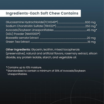 Nutramax Dasuquin for Small to Medium Dogs, Joint Health Supplement, Contains Glucosamine for Dogs, Plus Chondroitin, ASU and More, Supports Healthy Joints, Soft Chews, 84 Count