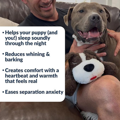 Original Snuggle Puppy Toys - Heartbeat Puppy for Dogs - Pet Anxiety Relief and Calming Aid - Comfort Dog Toys for Behavioral Training