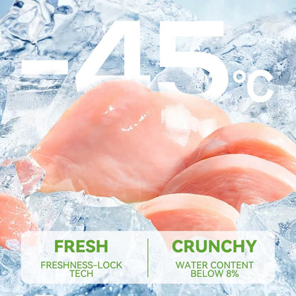 OPET Freeze Dried Chicken Cat Treats, Single Ingredient Grain Free High Protein Pet Food for Cats and Dogs, Healthy Training Snacks, Freeze Dried Cat Food (Chicken Breast, 5.92 Ounce)