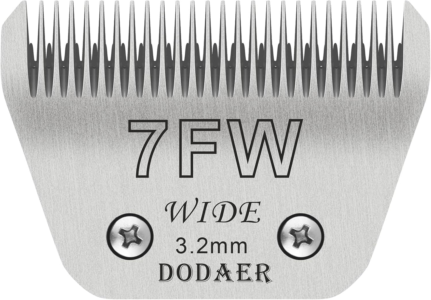 Detachable Pet Dog Grooming Blades-Size 7FW Dog Grooming Wide Blade,Cutting Length 1/8" 3.2MM,Compatible with Most Andis,Oster A5,Wahl km10 Clippers