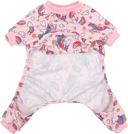 CuteBone Small Dogs Outfit Soft Puppy Onesies Pjs Dog Pajamas Pet Coat Cat Apparel Comfy Doggie Jumpsuit Bodysuit for All Seasons P67S