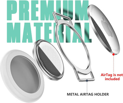 AirTag Cat Collar, Ultra Elastic Cat Tracker Collar, Airtag Holder Compatible with Apple Air Tag, [Lightweight & Scratch Resistant] Adjustable Stepless GPS Pet Collar for Cats Kittens, Green