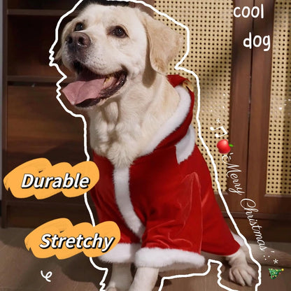 Christmas Dog Hoodie for Small Medium Large Dogs, Santa Claus Dogs Hoodie Christmas Cosplay Clothes Reindeer Dog Costume Outfits Pullover XXXL