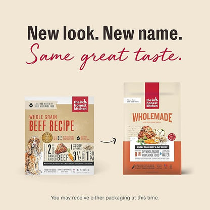 The Honest Kitchen Wholemade™ Whole Grain Beef & Oat Dog Food, 2 lb Bag