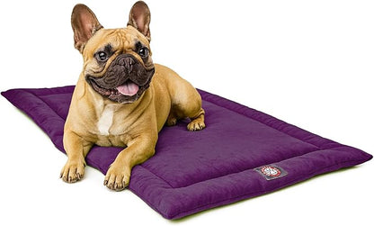 Majestic Pet Orthopedic Memory Foam Dog Crate Mat - Plush Pet Bed Pad for Crates & Kennels | USA Crafted | 30"x21" Villa Aubergine