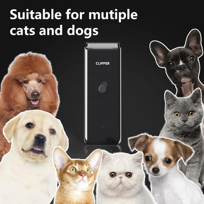 Home Professional Dog Grooming Kit Clipper Low Noise USB Rechargeable for Dog Cat