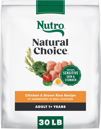 Nutro Natural Choice Chicken & Brown Rice Adult Dry Dog Food Recipe, 30 lb. Bag