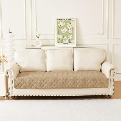 hyha Waterproof Dog Bed Blanket, Soft Pet Blankets, Waterproof Couch Cover for Dogs, Reversible Sofa Covers Washable for Furniture (30x70 Inch, Camel/Beige)