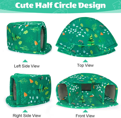Unicorn Catcher Guinea Pig Hideout - Large Cozy Bed, Warm House, Washable Tunnel Accessories for Small Pets: Hamster, Chinchilla, Bunny