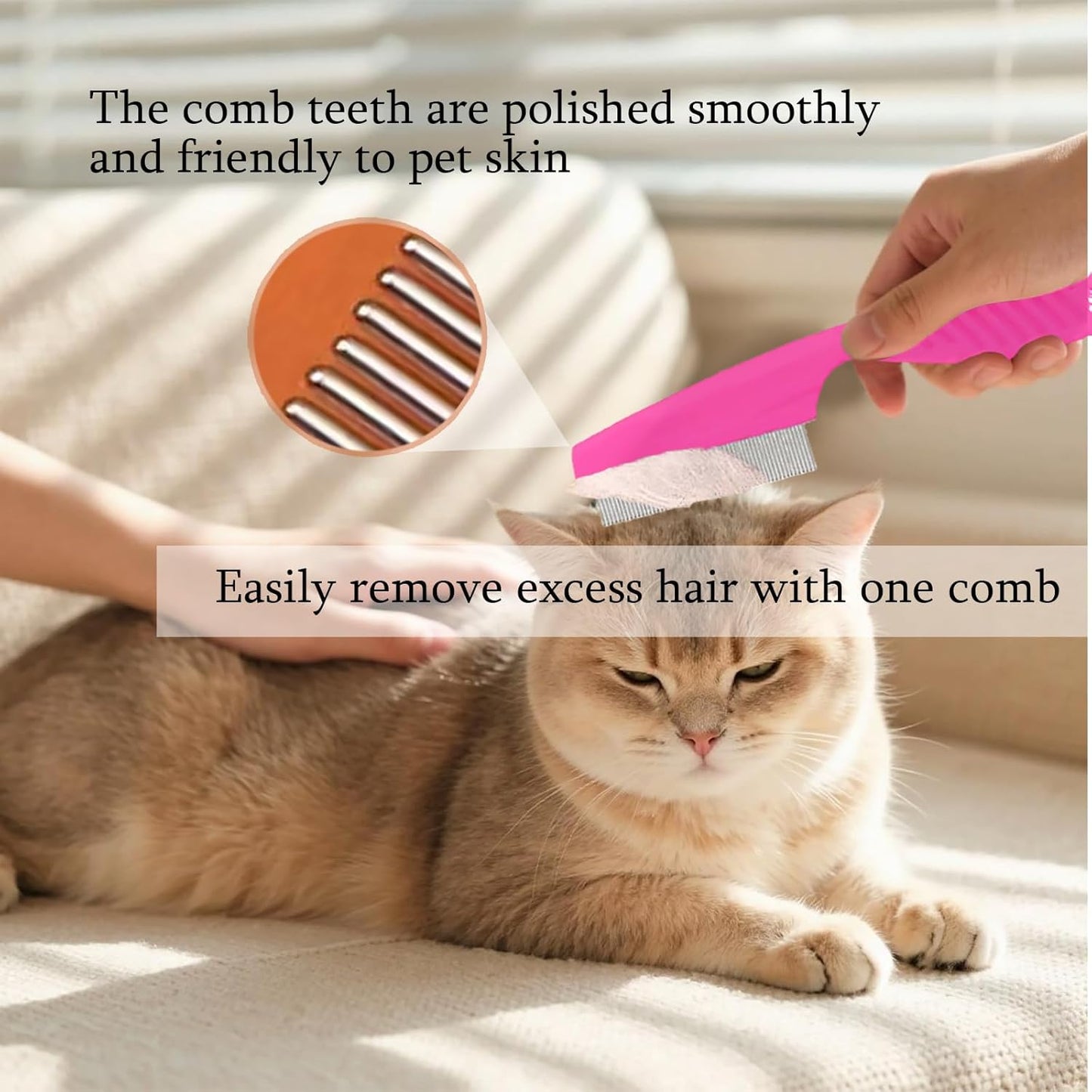 3-in-1 Pet Grooming Kit for Small Animals, Including a Telescopic Scratcher, a Flea and Lice Comb, and a Pair of Massage Gloves, Pet Massage Set for Dogs, Cats, Rabbits, Guinea Pigs, Hamsters, etc