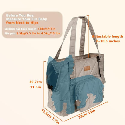 Dog Carriers for Small Dogs Pet Carrier Purse for Puppy and Cats Stylish Tote Bag with Pockets Adjustable Shoulder Strap for Travel/Shopping