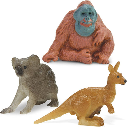 Safari Ltd. Exotic Fun Pack - Mini Figures of Exotic Animals - Educational Toy Set for Boys, Girls, and Kids Ages 5+