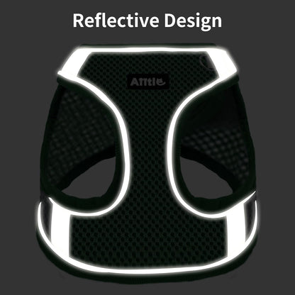 AIITLE Escape Proof Dog Harness - Step in Adjustable Dog Harness No Choke Over with Breathable Mesh and Quick-Release Buckle for Summer- Outdoor Walking, Camping, Training for Medium Dogs Green XL