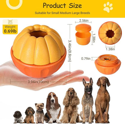 Interactive Dog Toys for Boredom, Dog Frozen Treat Toy to Keep Them Busy and Reduces Anxiety, Reusable Treat Dispensing Dog Toys Puzzle Toy for Small Medium Large Dogs, Low-Mess Design, Easy to Clean