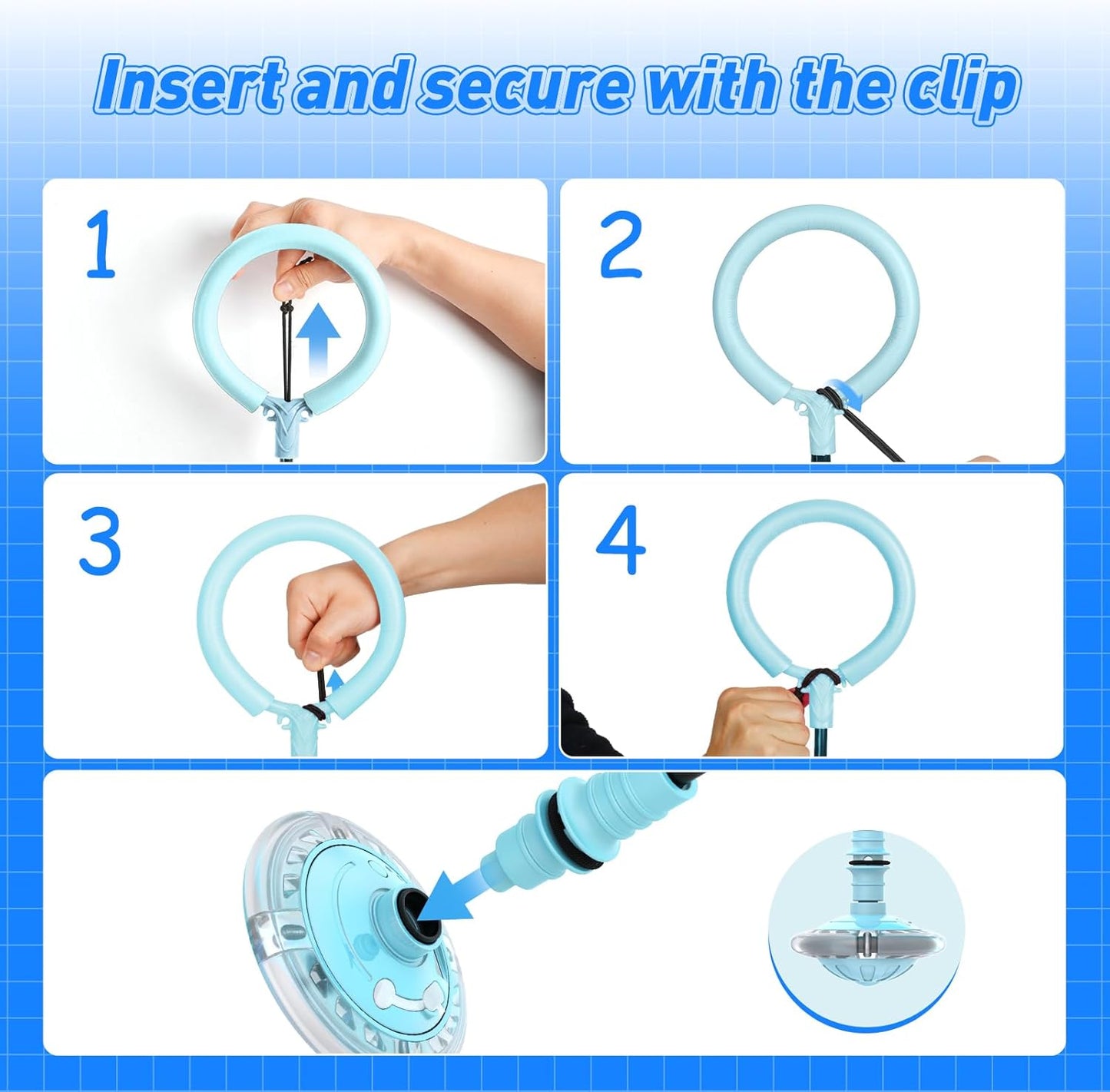 Flooyes Skip Ball for Kids, Ankle Skip Ball Toy with Counter, Timer and Cal Calculator, Boys Christmas Birthday Gifts for Age 6 7 8 9 10+, Rechargeable Colorful Flash Wheel Skip Ball for Boys