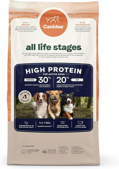 CANIDAE All Life Stages High Protein Dry Dog Food, Multi-Protein Recipe, 4 lbs. (Pack of 2)