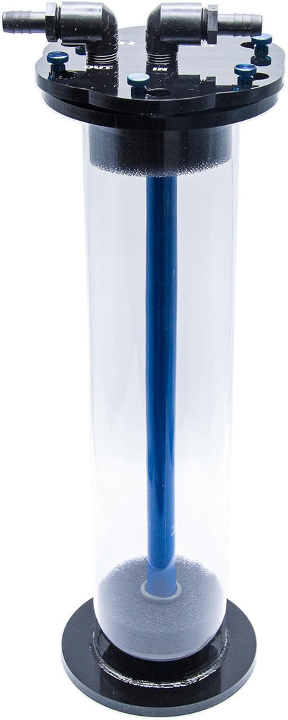 TL Reefs Fluidized Media Reactor 4", for GFO, Carbon, Biopellets, Etc (4x18 Without Pump Kit, Black)