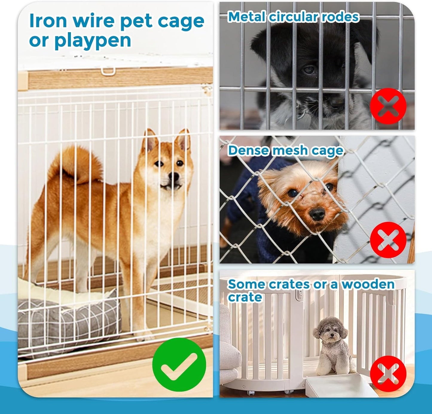 VANNON 23oz Pet Water Bottle, Gravity Dog Water Bowl Dispenser for Cage, Anti-Overflow Water Dispenser for Small Dogs, Cats, Rabbits and Other Small Animals, BPA Free, Grey