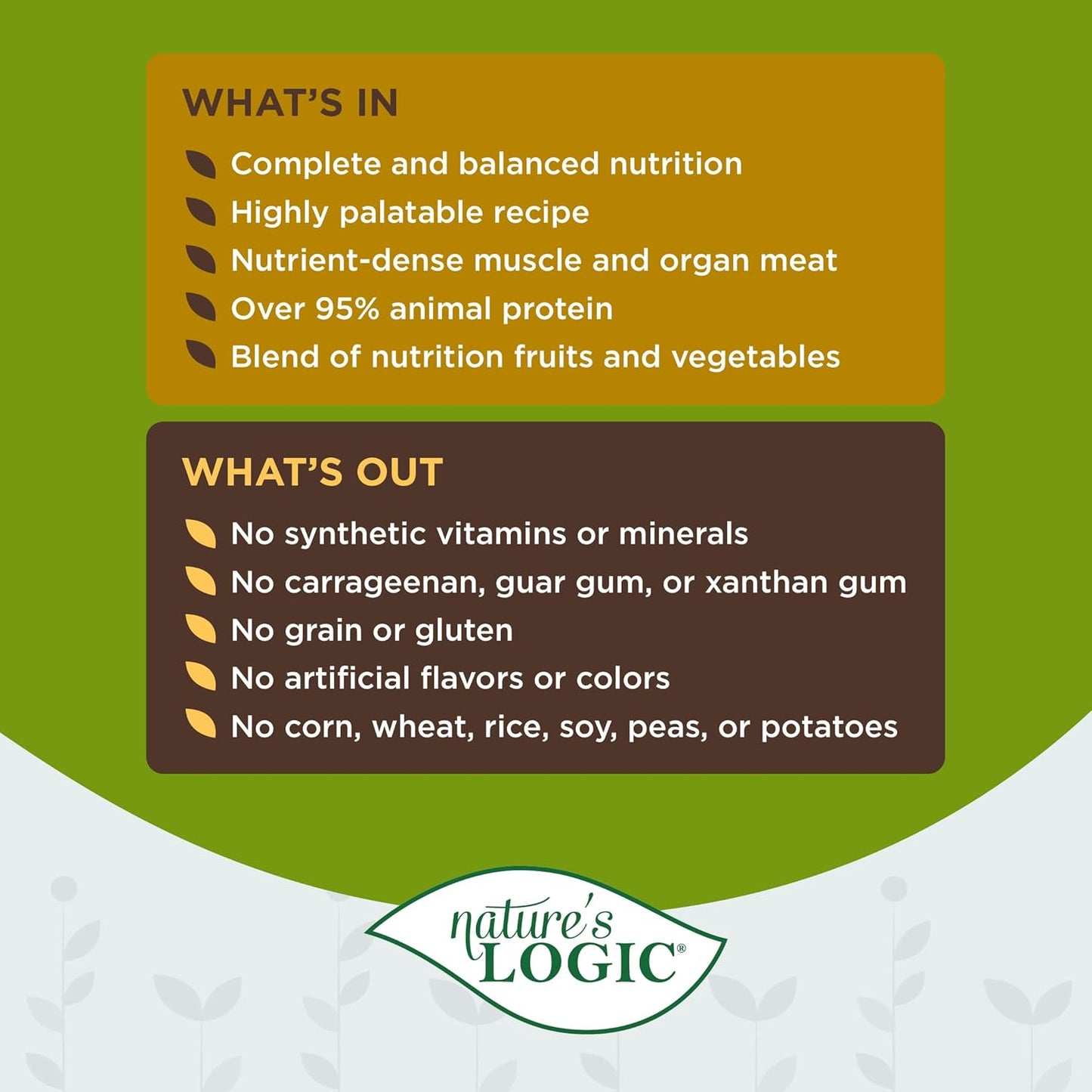 Nature's Logic 24 Count Feline Turkey Canned Food, 24-5.5 oz