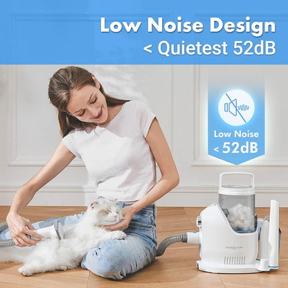 Neakasa P2 Pro Dog Grooming Kit, Dog Clippers Vacuum Suction 99% Hair, Pet Grooming with 5 Proven Tools, 2L Large-Capacity Easy Empty Dustbin for Dogs Cats Animals