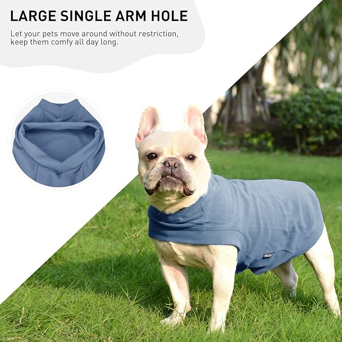 Soft Fleece Dog & Cat Sweatshirt - Warm Pullover Hoodie for Small to Medium Pets - Comfortable Winter Clothes for Cold Weather