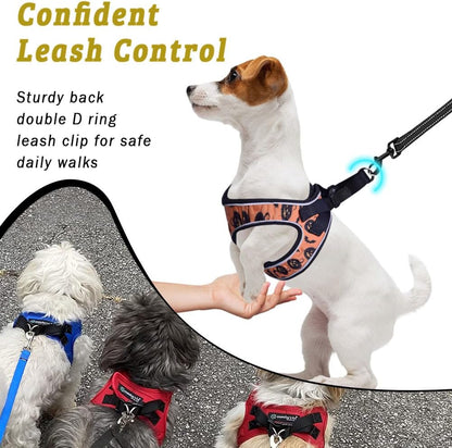 Comfort Fit Dog Harness Soft Padded No Pull Harness with Adjustable Buckles for Small Medium Large Dogs Step in Pet Vest with Easy Control Handle for Walking Jogging Running Training Dogs & Puppies