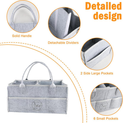 Felt Pet Dog Grooming Bag,Dog Storage Organizer for Grooming Supplies,Portable Tote Organizer for Pet Stuff,Ideal for Dog Cat Toys,Blanket, Shampoo,Trimmer,Clipper,Combo,Brush