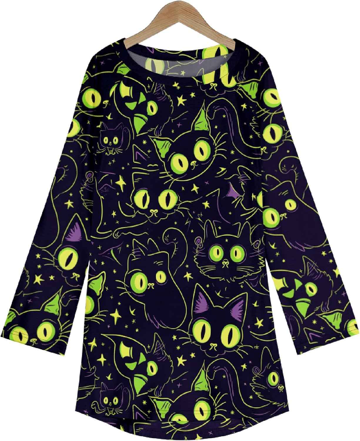 MARSVOVO Women Novelty Graphic Plus Size Sweater Crewneck Long Sleeve Cute Printed Loose Fit Casual Fall Sweaters Top