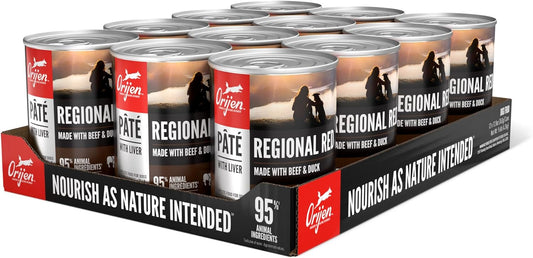 ORIJEN Pate Wet Dog Food Regional Red Recipe with Liver 12.8oz Cans (12 Count)