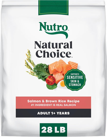 Nutro Natural Choice Salmon & Brown Rice Adult Dry Dog Food Recipe, 28 lb. Bag