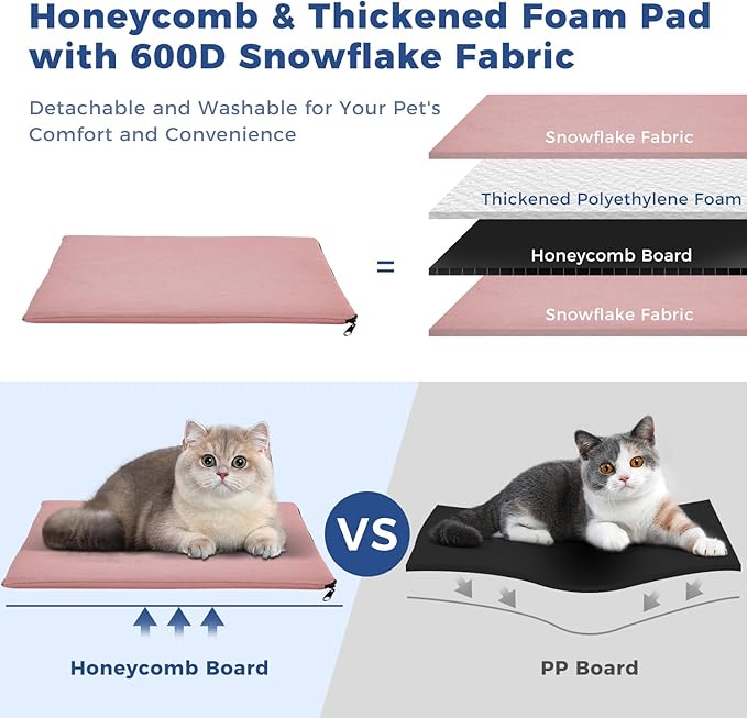 Apollo Walker Dog & Cat Carrier Backpack for 4-18lb Pets - Ventilated Safe Design with Padded Back Support, Breathable Mesh Pet Backpack for Hiking, Travel, Outdoor (Pink)