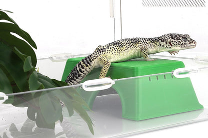 Snake Hide, Leopard Gecko Tank Accessories for Reptile Ball Python Crested Gecko Lizard Bearded Dragon - GreenHideM