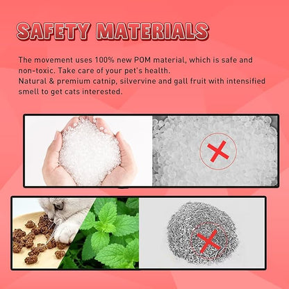 Cat Toys, Flapping Wings Woodpecker, No Flying, Chirping Bird Interactive Catnip Toy for Kitten or Small Dogs, Touch Activated, Rechargeable, 3 Modes