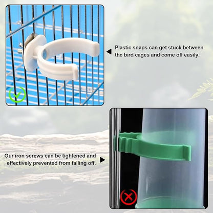 Pet Bird Water Feeder Automatic Pet Bird 140ML Water Dispenser for Cage, Hummingbird Water Dispenser, for Parakeet Budgie Cockatiel Lovebirds Canary Finch