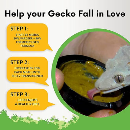 8oz Complete Crested Gecko Food Diet. Premium Ingredients Mix, Ready to Use Freshly Made Powder. Unique Superfood Formula, Developed & Made in The USA. Enjoy!