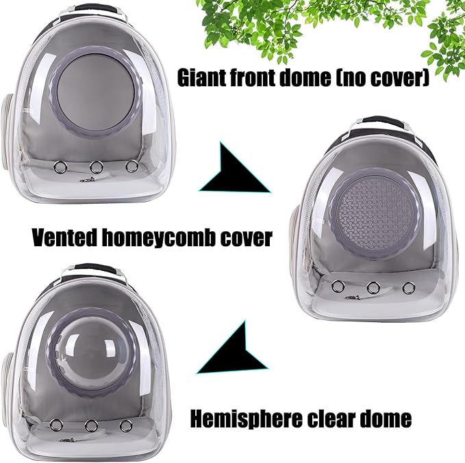 Cat Backpack Carrier, Space Capsule Astronaut Clear Bubble Front Extension to Carry Transport Cat Small Puppy Bunny, 20 Pounds Cat Bookbag