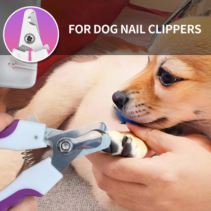OneCut 6" Dog Nail Clippers for Small, Medium and Large Breed Professional Pet Nail Trimmers -Suitable for Cats, Rabbits and Guinea Pigs with Safety Guard to Avoid Over Cutting (Purple)