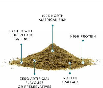 CRUMPS NATURALS Fish + Superfood Greens 3.88oz, Dog Treats, Sprinkles, Topper