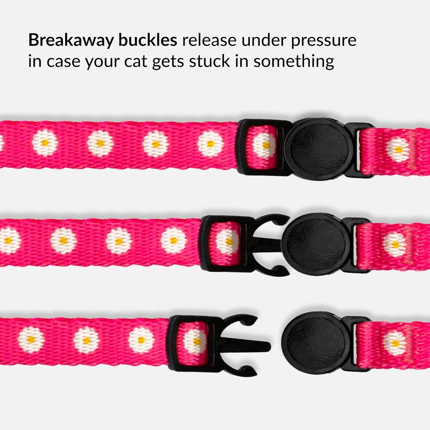 CollarDirect Cat Collar Breakaway with Removable Bell Set of 2 PCS