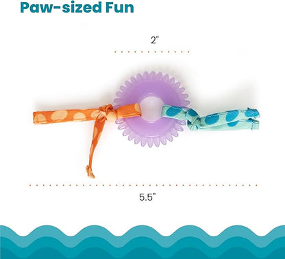 Catstages Kitty Chew Wheel, Dental Cat Toy with Catnip Oil, Teeth Cleaning, Healthy Chewing, Boredom Relief, Kicking & Batting for Kittens and Adult Cats, Purple