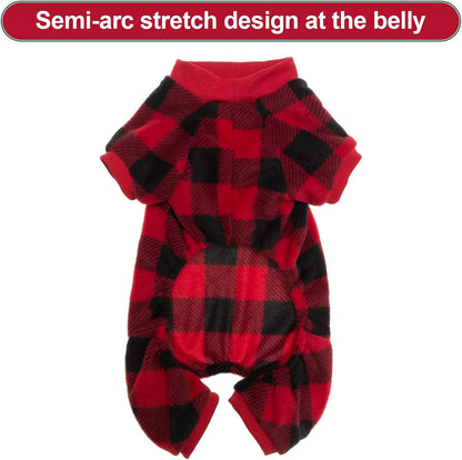 SCENEREAL Dog Pajamas for Small Medium Large Dogs Soft Pet Sweater Clothes Warm Puppy Onesie Outfits for Doggie Winter Christmas - Dog Jammies Pjs