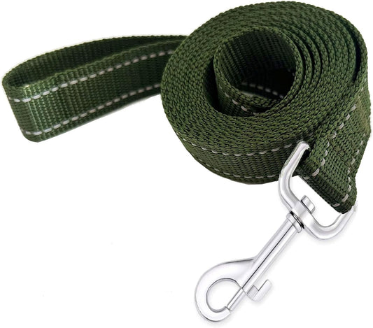 Reflective Dog Leash 4Ft /6 Feet Long, 3/4 Inch Wide, for Small and Medium Dogs