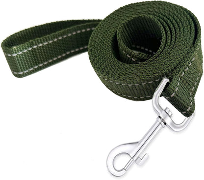 Reflective Dog Leash 7Ft /8 Feet Long, 1 Inch Wide, for Small and Medium Dogs