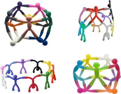 MAGMEN Magnetic Fidget Toys Travel Entertainment for Kids Ages 3+ | STEM Sensory Toys for Airplane, Car Trips & Quiet Play. 40-Piece Mixed Combination