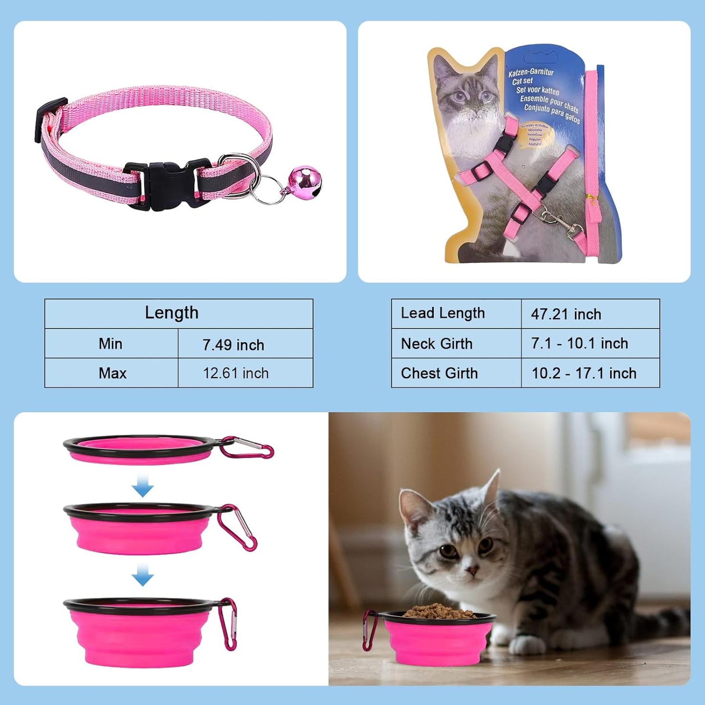 Large Cat Carrier with Litter Box for Traveling & Camping, Soft-Sided Pet Carrier Fit Pets Up to 20lbs,17.7' * 11.8 * 11.8 inches Cat Travel Carrier - Pink