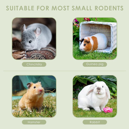 ERKOON Chinchilla Treats, Timothy Grass Chew Toys for Teeth for Rabbit Guinea Pig Gerbil Rat Dwarf Hamster (Treats)