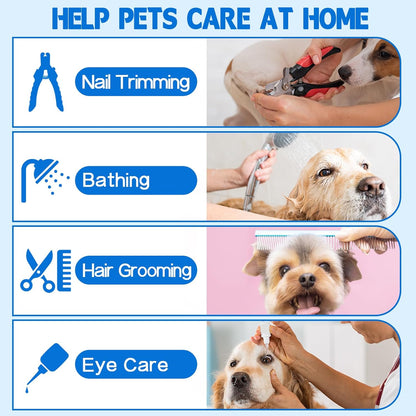 Supet Dog Grooming Hammock, Dog Hanging Harness for Nail Trimming Doorframe, Pet Holder Restraint for Clipping Nails, Pet Hoist Sling for Cutting Nails, Ear & Eye Cleaning, Medicine at Home (S)