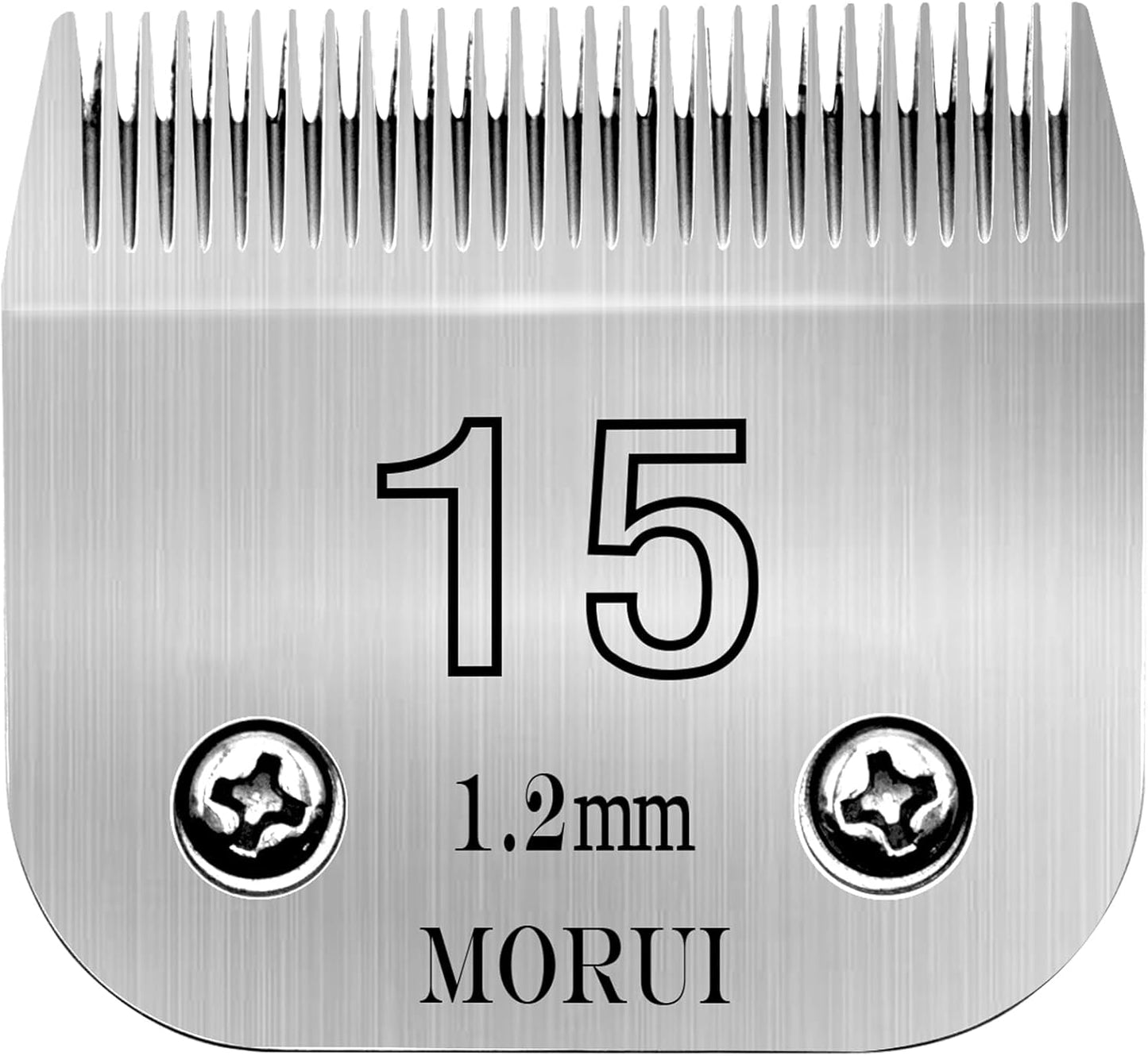 15 Cut Length 3/64"(1.2mm) Detachable Pet Dog Clipper Blades UltraEdge Series Clipper Blades for Dog Grooming Compatible with Most Andis,Oster A5 Wahl KM Series Clippers