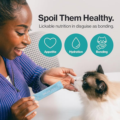 Dr.by Cat Biome Probiotics Feline Constipation Treatment Anti Diarrhea Relief Sensitive Stomach Support Kitten Probiotic Lickable Supplement for Digestion Immunity Gut Health 30 Tubes