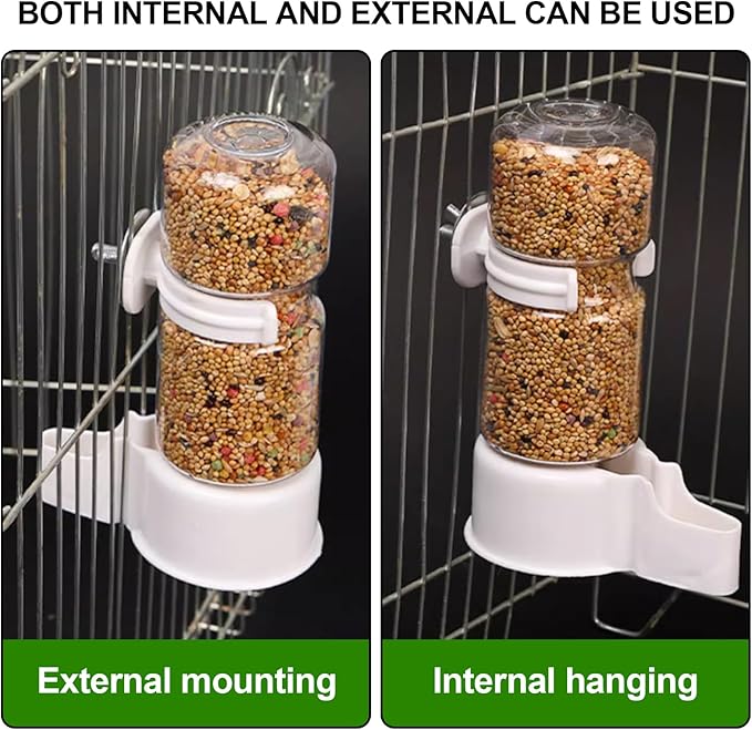 Pet Bird Water Feeder Automatic Pet Bird 140ML Water Dispenser for Cage, Hummingbird Water Dispenser, for Parakeet Budgie Cockatiel Lovebirds Canary Finch